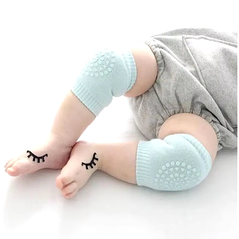 5Pairs Baby Knee Pads Toddler Crawling Anti-Slip Solid Infant Boys Girls Elbow Cushion Pad Safety Protector Toddler Leg Warmer